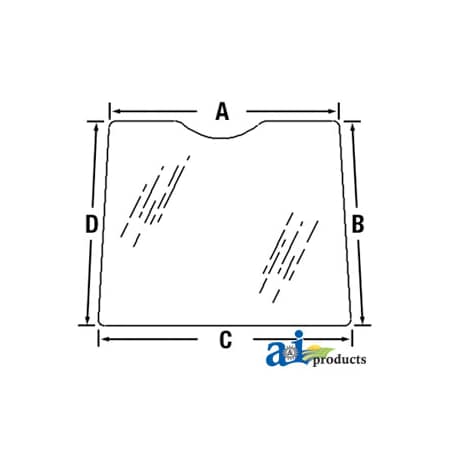 A & I Products Glass, Door, Upper (RH) 38.75" x32" x6.5" A-T133333